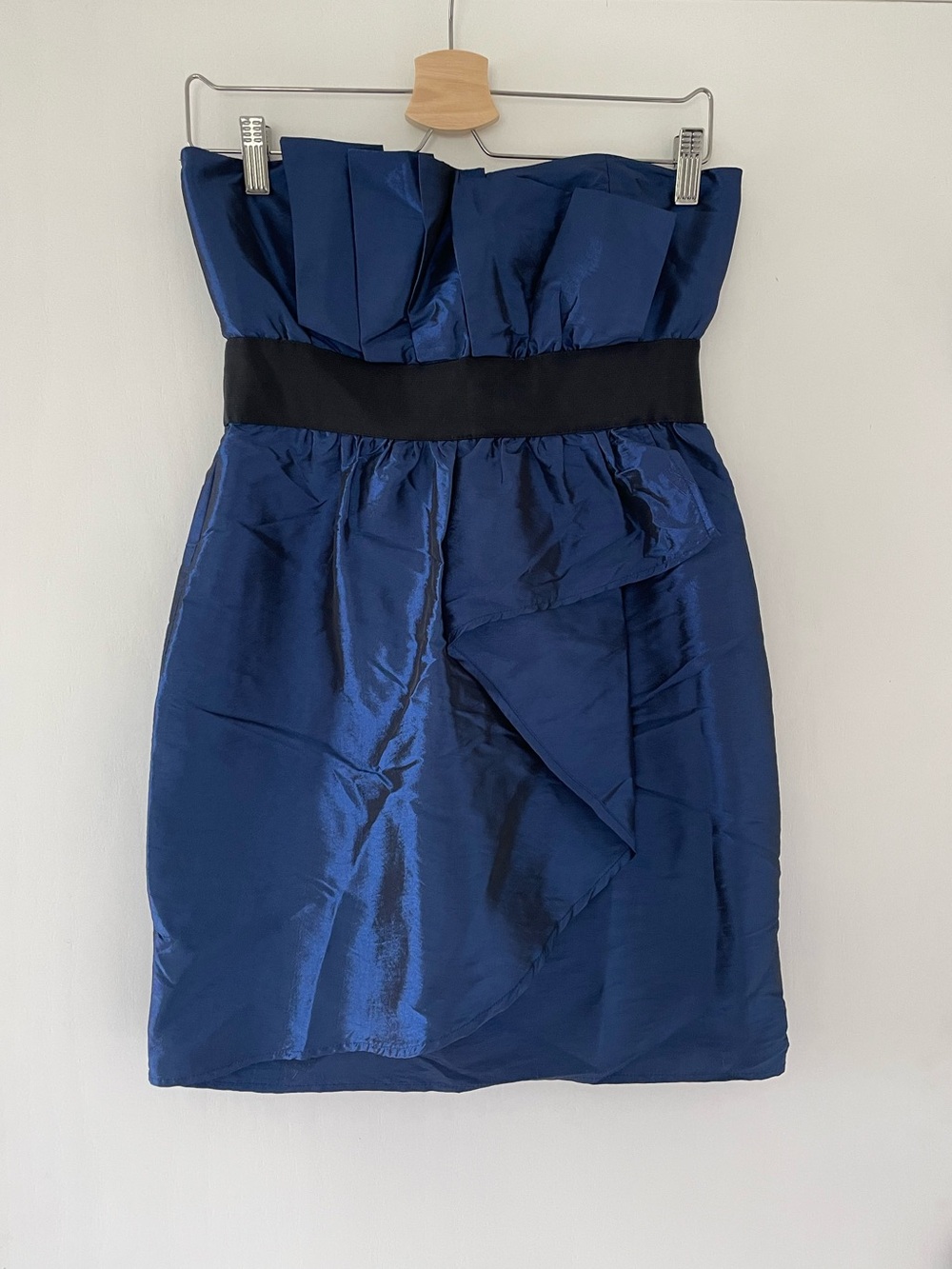 Strapless Blue Cocktail Dress